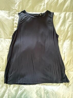 Adrienne Vittadini Navy Blue Sleeveless Tank
